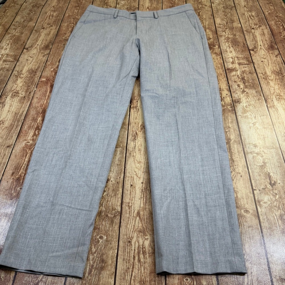J.M. Haggar Slim Fit Dress Pants Mens 34 x 29 Gray Stretch Slacks